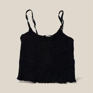 Hollister Black Textured Camisole